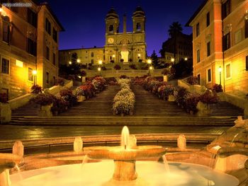 Trinitadei Monti Church Spanish Steps Rome Italy screenshot