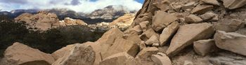 Triple Horizontal Rocks And Sky screenshot