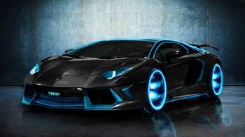 TRON Lamborghini Aventador screenshot