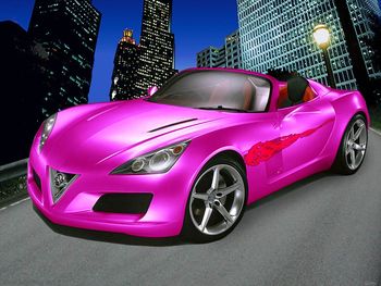 Tuned Concept Pink Car screenshot