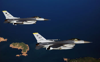 Two F 16 Fighting Falcon Aircrafts screenshot