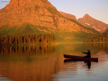 Two Medicine Lake Glacier National Park Montana screenshot