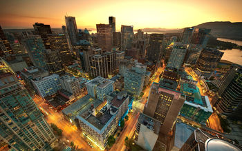 Vancouver Sunset Canada screenshot