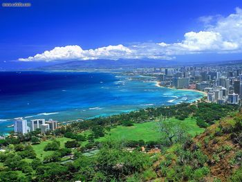 View From Diamond Head Oahu Hawaii screenshot