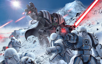 Warhammer Stormtroopers Darth Vader 4K screenshot