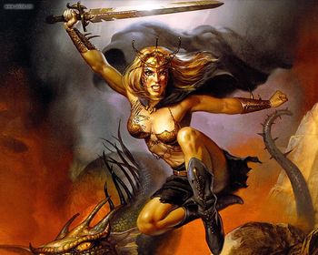 Warrior Queen By Boris Vallejo screenshot