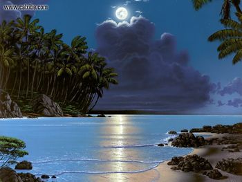 Water Dance Golden Moonrise screenshot