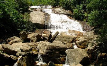 Waterfall On Rocks screenshot