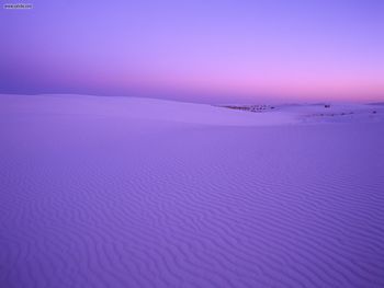 White Sands National Monument At Twilight New Mexico screenshot