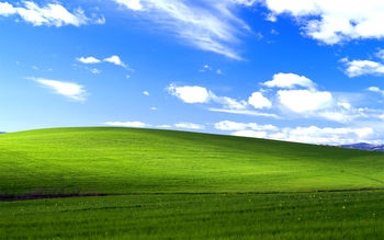 Windows XP Bliss screenshot