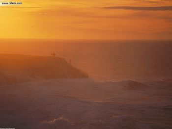 Winter Sunrise, Lighthouse Point, Santa Cruz, California screenshot