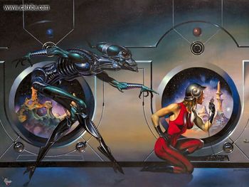 Wolf Pasticcio Boris Vallejo Alien Visitor screenshot