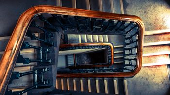 Wooden Stairs 4K screenshot