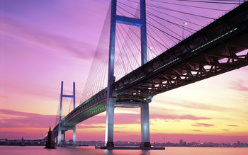 Yokohama Bay Bridge Japan screenshot