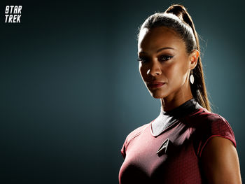 Zoe Saldana as Uhura in Star Trek screenshot